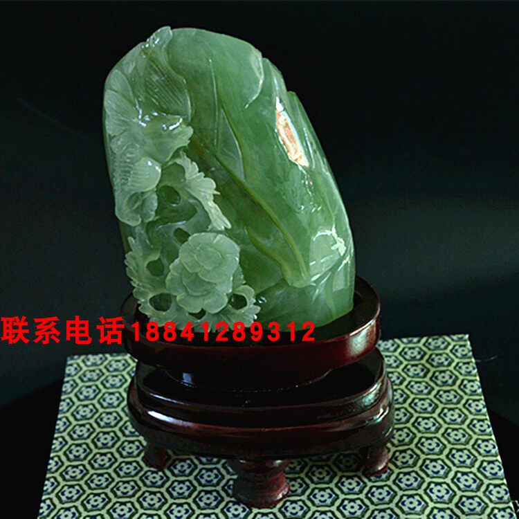 天然岫玉原石手工雕刻玉石摆件岫岩玉裸石毛料客厅家居摆设多款