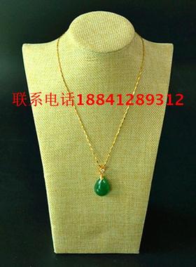 玉石绿玉髓玛瑙挂件水滴项坠