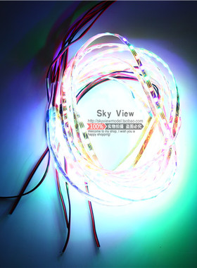 KT板航模固定翼遥控飞机多轴无人机苏SU27用LED灯带12V夜航灯高亮