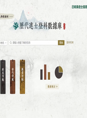 历代进士登科数据库中华书局籍合网历代科举人物数据库10万统计