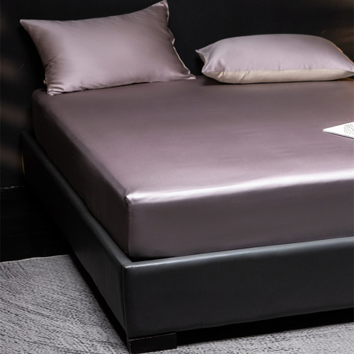 高端轻奢风A类120支天丝床单纯色冰丝床笠单人双人床单