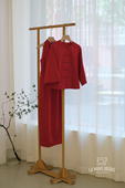国风婚礼红色真丝旗袍套装 中式 缪觅 LAMUMI
