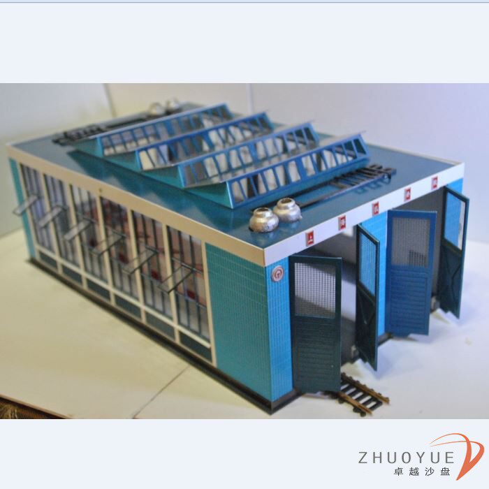 火车库场景建筑模型1：87HO 搭配 机车库 需要自己上色 拼装怎么样,好用不?