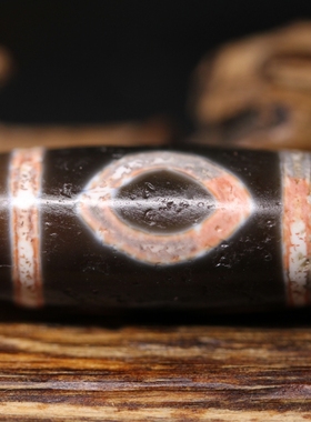 台手工款古法三眼天珠