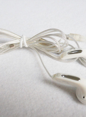 白色 手机耳机 3.5MM YOOY耳机 MP4耳机 重低音效果 透明线音量大