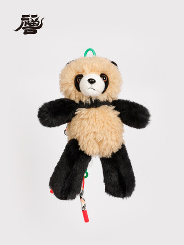 熊猫理想国陈圆润原型仿羊毛安抚玩偶玩具卡通动物公仔钥匙扣挂件