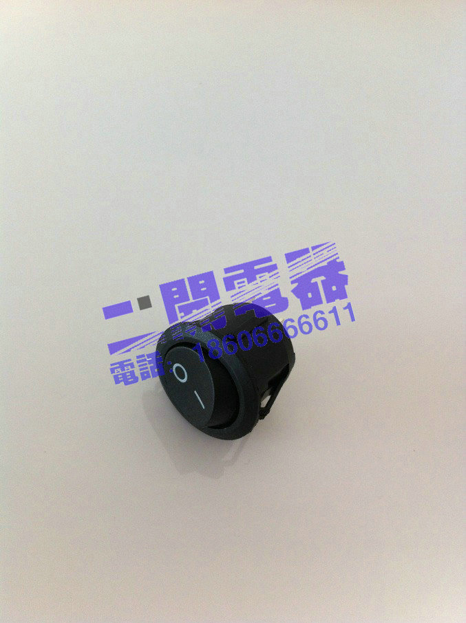 优质 船形开关 船型开关 圆形开关 黑色 KCD1-105 开孔20mm 3脚