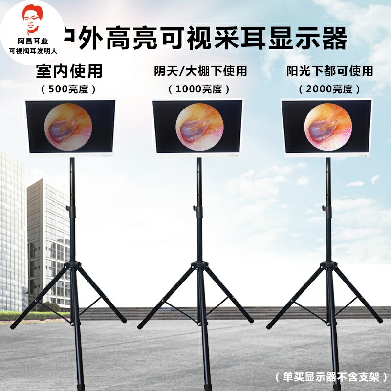 显示器可视采耳设备仪器高清显示