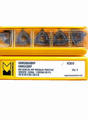 美国肯纳 数控刀片WNMG080404MP KC5010 WNMG080408MP KC5010