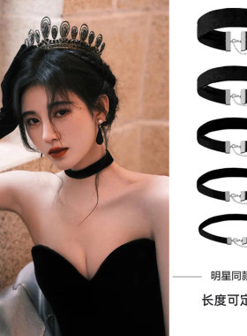 黑色和风choker复古日系脖颈项圈