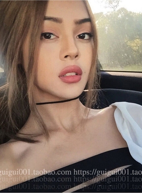 项链女小众设计感黑色黑色暗黑系