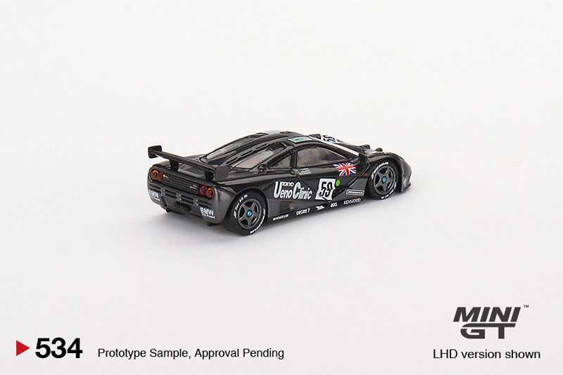 TSM MINI GT 르망 NO. 59 1:64 MCLAREN F1 GTR 우승자 자동차 모델 534