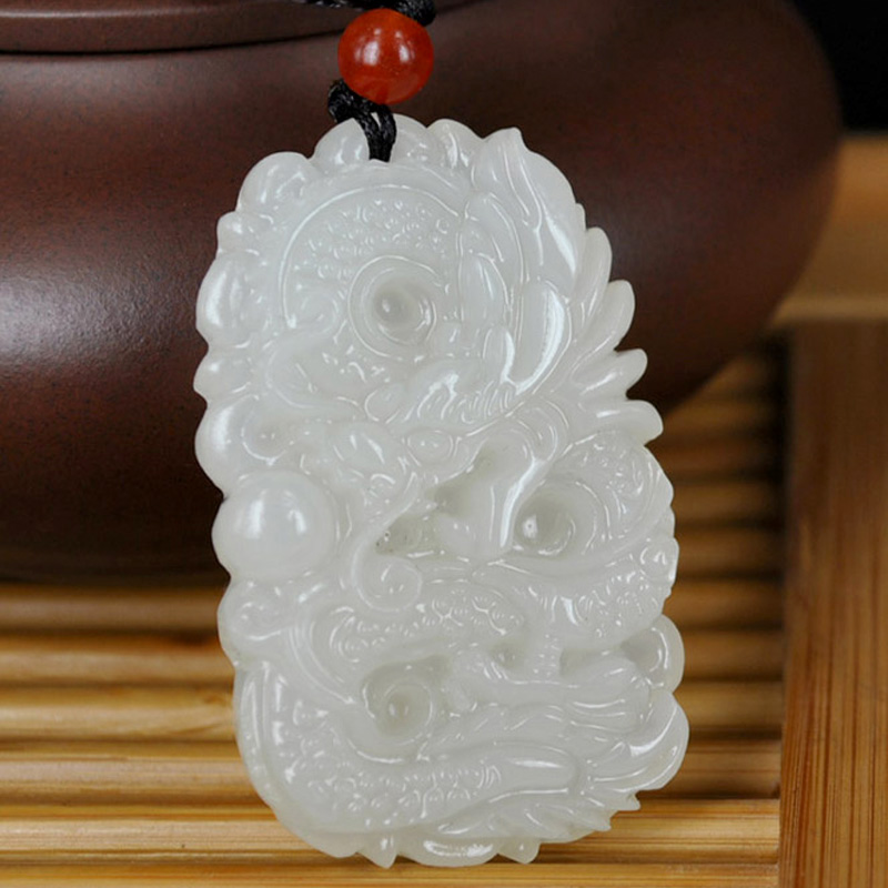 天然项链生肖招财挂件阿富汗白玉