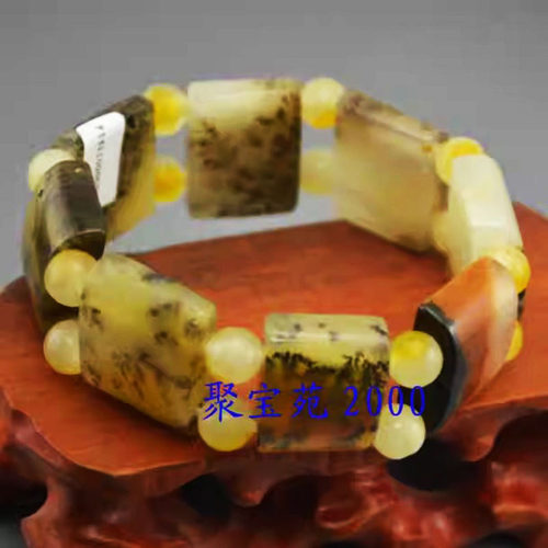 云南黄龙玉水草手链手串