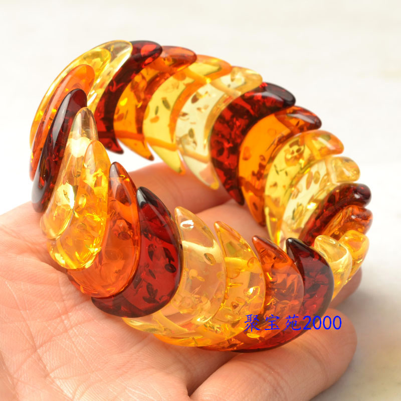 琥珀蜜蜡多宝手排金珀血珀