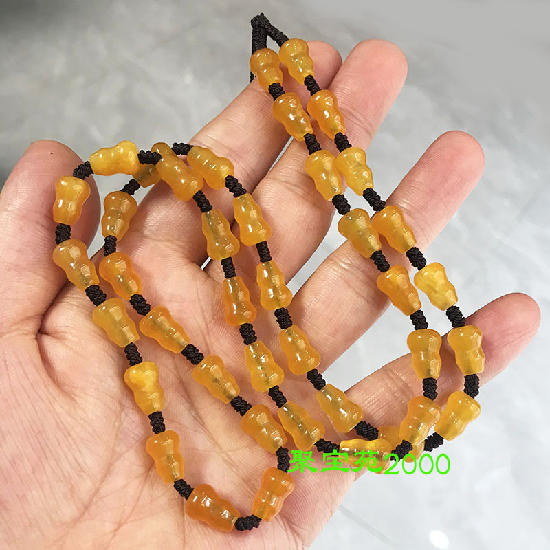 云南黄龙玉葫芦项链挂绳