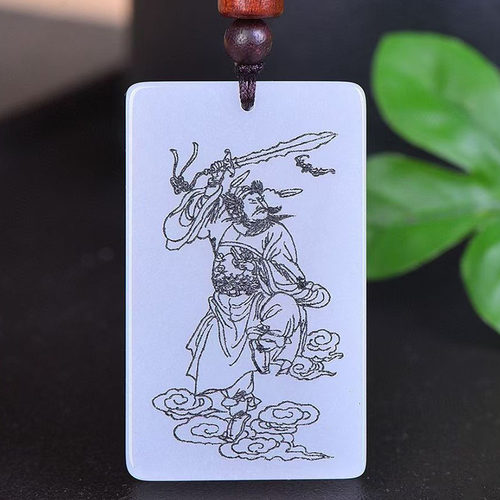 钟馗玉石吊坠男女同款