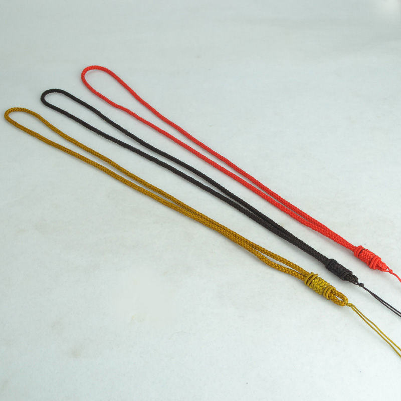 和田玉吊坠挂绳玉坠绳子玉佩的挂件绳玉器玉石玉佛吊绳男女项链绳