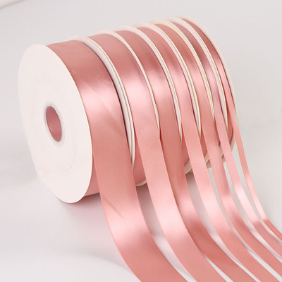 0.6-4cm宽韩粉色丝带布彩带飘带