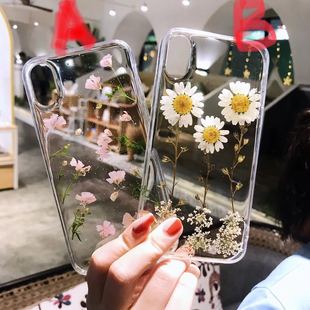 Max ProMax 适用于iPhone15 flower 16plus iPhoneX case case真花手机壳 cover genuine