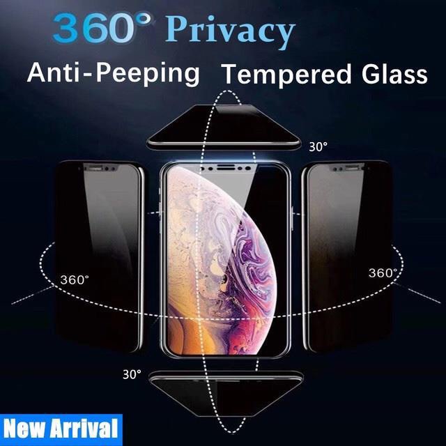 适用360 privacy screen protector iphone 14 pro max 13mini XR XsMax 11 12苹果14Plus防窥膜360全防窥SE3 3C数码配件 手机贴膜 原图主图