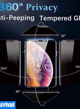 适用360 privacy screen protector iphone 14promax 13mini XR XsMax 15 12苹果16Plus防窥膜360全防窥17pro