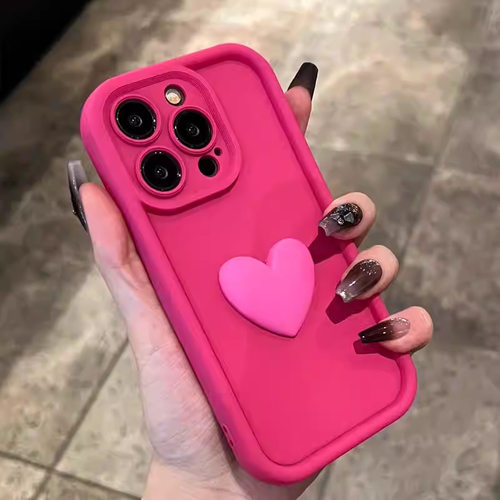 Full Love Heart Case Cover for Iphone 13 12 16 pro max XR 11 14 plus Xs适用苹果15promax手机壳爱心17