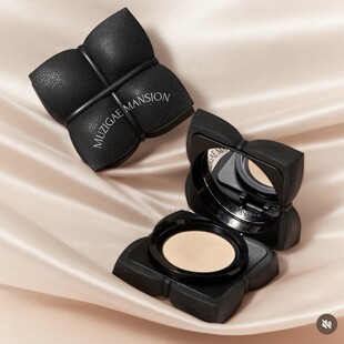 韩国Muzigae Mansion新品水润保湿遮瑕哑光网格黑色气垫送替换装