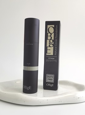 OBGE男士粉底棒遮瑕双头粉底膏自然修饰隐形毛孔持久贴合肌肤
