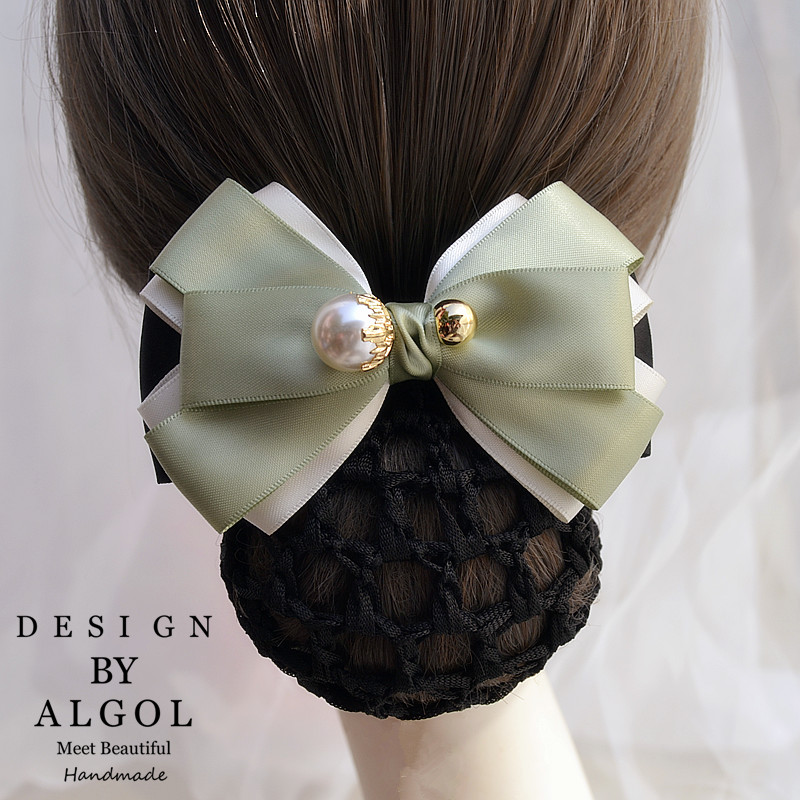 新款酒店职业头花空姐护士发网