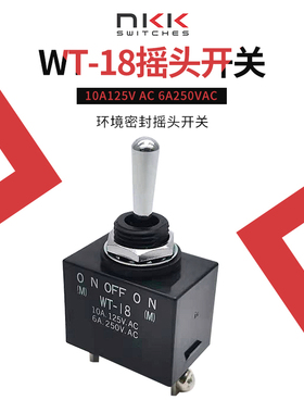 NKK WT-18T 日开 防水 钮子 双边复位 摇臂 汽车 高铁 开关IP67