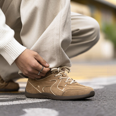 MRA德训鞋男2026新款复古薄底平底运动休闲鞋轻便防滑训练板鞋春