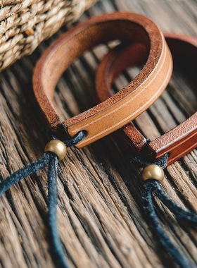 马登复古风植鞣皮阿美咔叽首饰