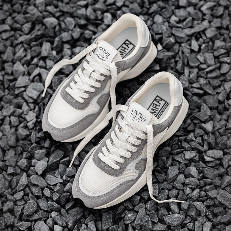 MRA黑武士网面鞋男鞋夏季透气厚底运动休闲鞋复古慢跑鞋百搭潮鞋