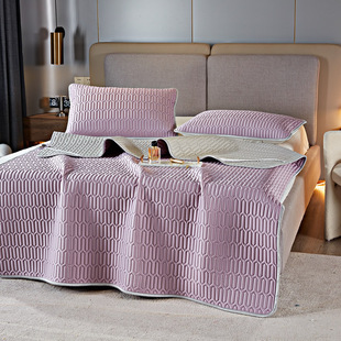 森女季乳胶凉席三件套可机洗 泰国进口8MM乳胶片材+LF级兰精天丝