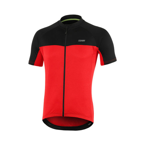 艾速欧骑行服短袖上衣户外运动自行车服速干透气上衣男士拼色Y651