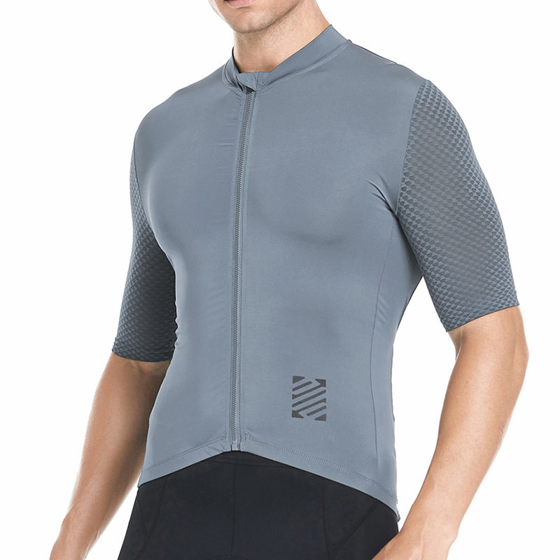 艾速欧自行车骑行服公路车运动上衣短袖男透气舒适贴身弹力MC608