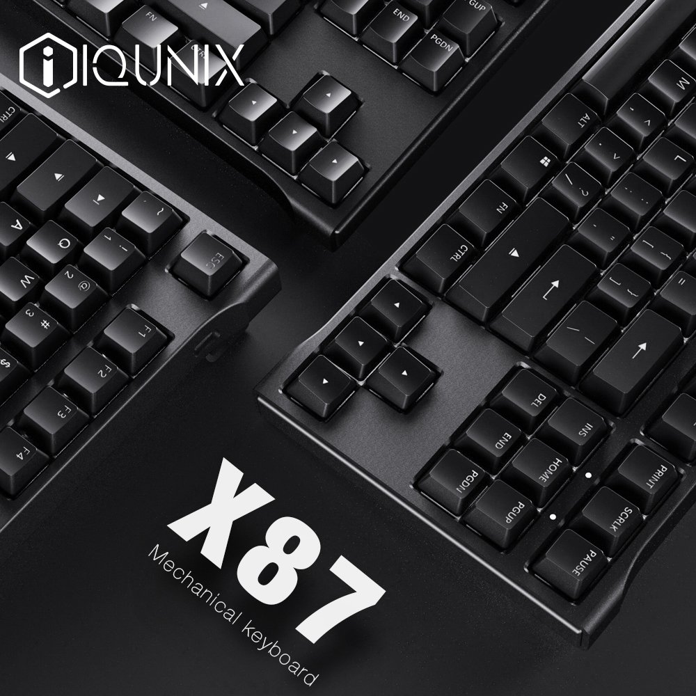 iQunix X87»úе¼üÅÌ À¶ÑÀ˫ģCherryÖáPBT¼üñ²èÇàºìºÚÖáRGB¿ÉÑ¡