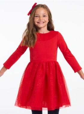 ok**di  连衣裙 法单女童 长袖礼服裙 公主生日裙 蕾丝花边裙