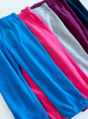 出口芬蓝 童装 滑雪裤内胆 摇粒绒儿童运动裤 吸汗排湿速干童裤