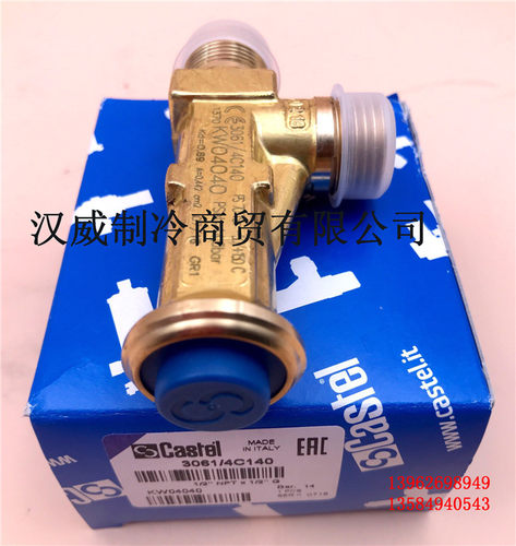 意大利进口 CASTEL安全阀3061/4C140 替代3061/4TS140 14公斤压力