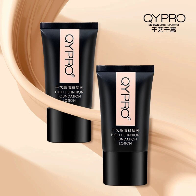 QYPRO千艺高清粉底乳液清爽遮瑕定妆自然裸妆持久影楼专用