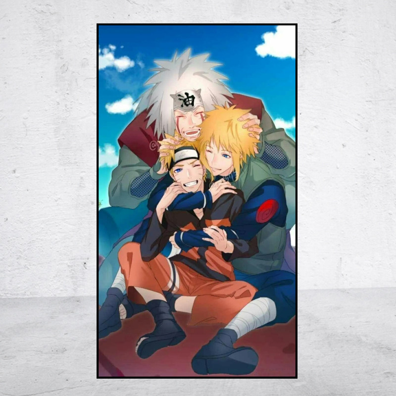 新品动漫5D钻石画火影忍者自来也纲手方圆钻满贴十字绣满绣印花