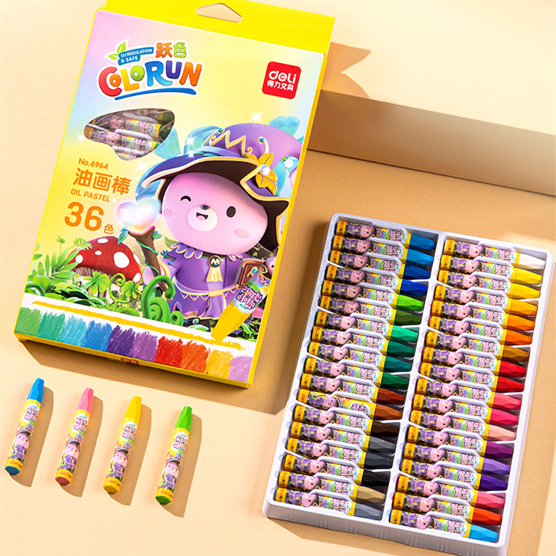 得力油画棒儿童蜡笔不脏手可水洗套装幼儿园24色宝宝彩色安全无毒,文具电教/文化用品/商务用品,蜡笔,淘宝优惠券,粉丝福利购,淘宝优惠卷