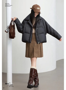 2026新款非凡6612款羽绒服九成品半成品女款衣皮衣壳