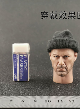 VH VERYHOT SWAT洛杉矶特警 1:6 黑色厚实绒线帽 帽子 兵人玩具用