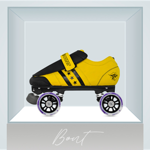 阻拦双排溜冰鞋 BONT 双排轮滑鞋 德比轮滑Roller Quadstar Derby