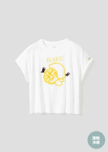 日本小潮牌小熊猫柠檬系列刺绣冷感女士短袖 T恤