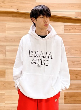 日本潮牌限量版DRAMATIC连帽超宽松纯棉卫衣男女同款15000+日元