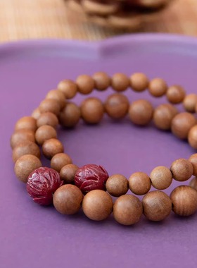 【超强平安】桃木 朱砂 手串 民族风 老祖宗的智慧